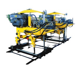 YD-22型液壓搗固機,雙導柱框架結(jié)構(gòu)，單缸升降方式
